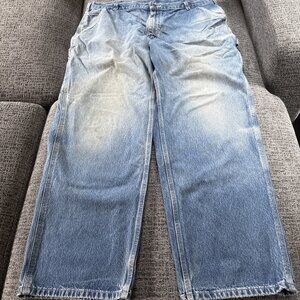 Carhartt Carpenter Jeans 38x30 Original Dungaree Fit Work Wear Farm Construction